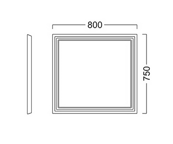 зеркало KERAMA MARAZZI POMPEI 80